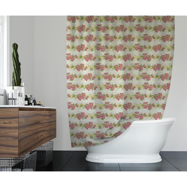 Rosalind Wheeler Holyoke Floral Shower Curtain Wayfair